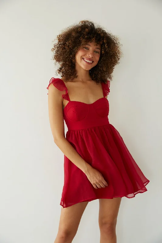 Animal print mini dresses for a bold statement Cianna Chiffon Bustier Babydoll Mini Dress Animal print mini dresses for a bold statement Cianna Chiffon Bustier Babydoll Mini Dress