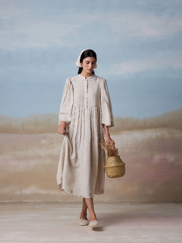 Midi dresses with fringe details for a fun and energetic style Folksong Midi Dress