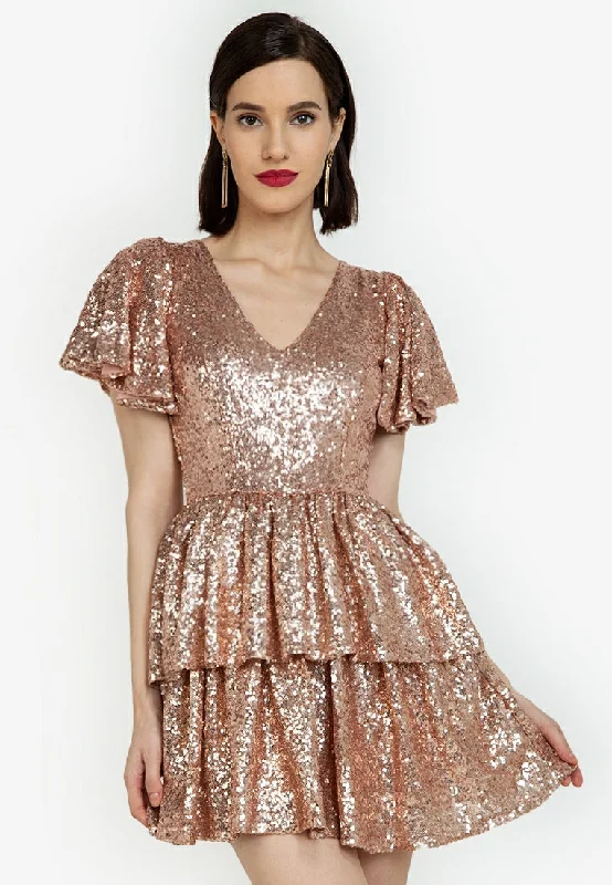 Mini dresses with V - necklines for a flattering shape Nathalia