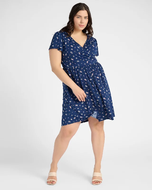 Navy Pink Floral