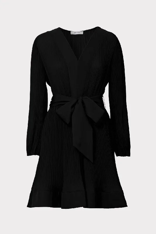 Mini dresses with cut - out details for a trendy look Liv Pleated Dress