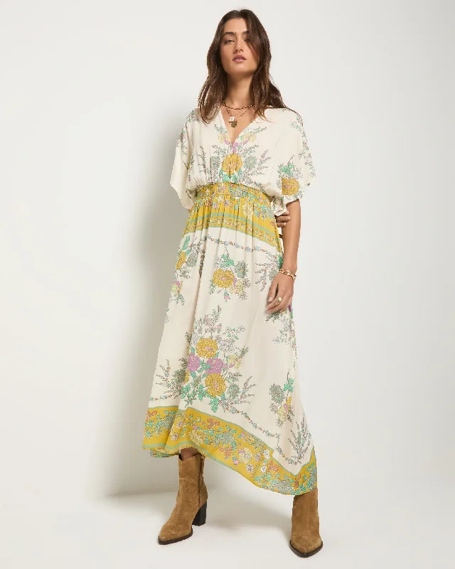 Mini dresses with pom - pom trims for a playful feel Topanga Printed Midi Dress
