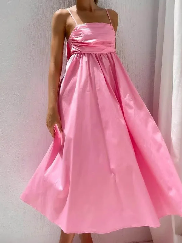Midi dresses with bow accents for a sweet and charming look Sue A Line High Street Sleeveless Midi Dress Midi dresses with bow accents for a sweet and charming look Sue A Line High Street Sleeveless Midi Dress