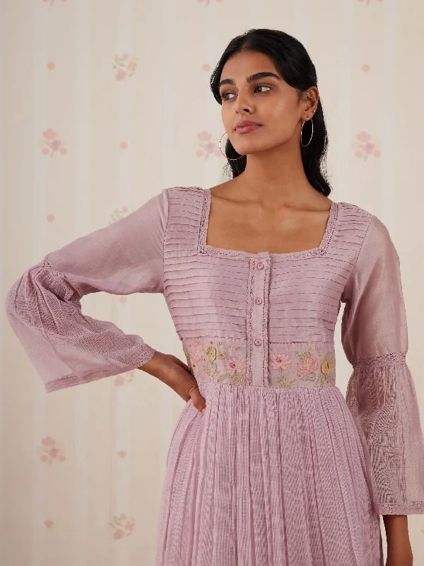Midi dresses with sheer panels for a touch of allure Lovelace Midi Dress