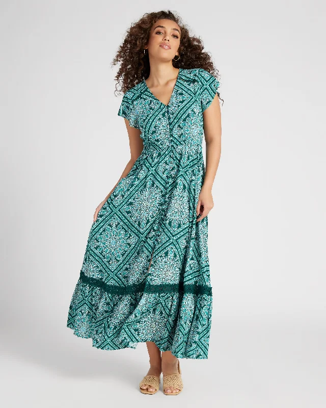 Mini dresses with abstract prints for an artistic look Diamond Crochet Button Maxi Dress Mini dresses with abstract prints for an artistic look Diamond Crochet Button Maxi Dress