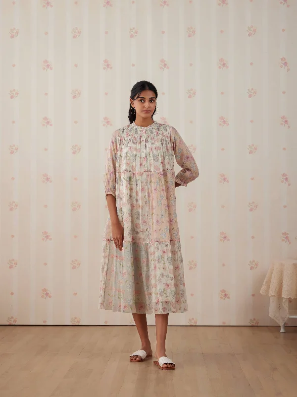 Midi dresses with ruffled hems for a romantic date night Languid Dreams Midi Dress