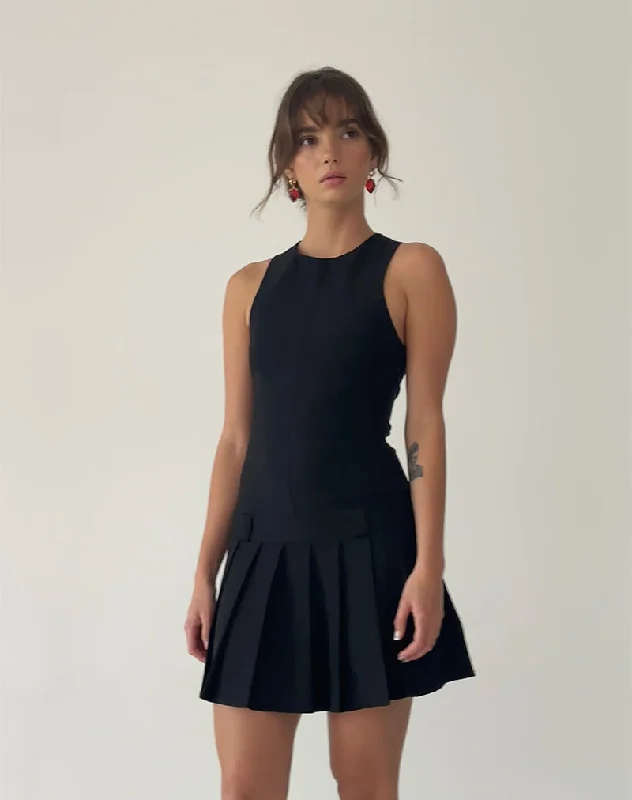 Mini dresses with wrap - around styles Ayosa Backless Mini Dress in Black