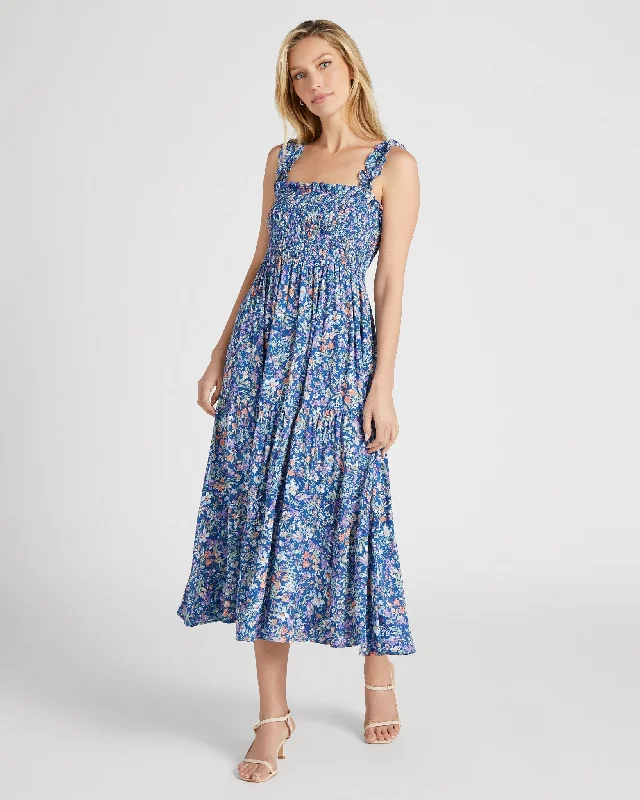 Mini dresses with high - low hems for a modern twist Garden Layer Ditsy Dress
