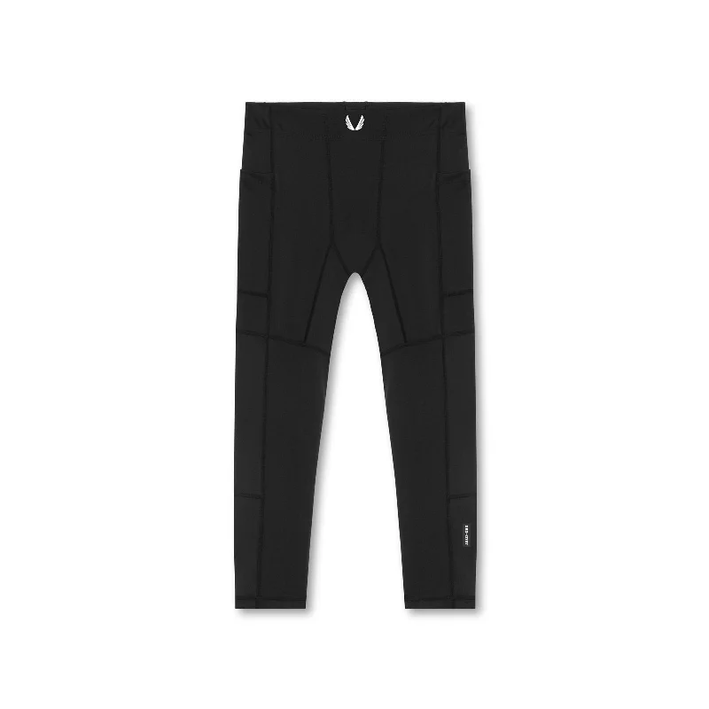 Women's Tight Trousers with Drawstring Waist in Khaki for a Relaxed and Adjustable Fit0747. WarpFlexx™ Side Pocket 3/4-Length Legging - Black Women's Tight Trousers with Drawstring Waist in Khaki for a Relaxed and Adjustable Fit0747. WarpFlexx™ Side Pocket 3/4-Length Legging - Black
