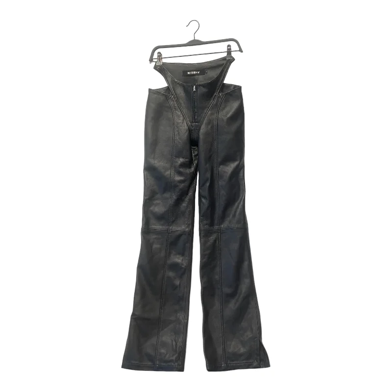 Women's Straight - Leg Linen Pants for a Breezy Summer LookMISBHV/Bottoms/S/Leather/BLK/ Women's Straight - Leg Linen Pants for a Breezy Summer LookMISBHV/Bottoms/S/Leather/BLK/