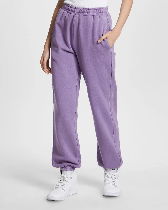 Plus Size Women's Drawstring - Waist Loungewear Pants in Soft Fabrics3 X 4 TRAK LILAC Plus Size Women's Drawstring - Waist Loungewear Pants in Soft Fabrics3 X 4 TRAK LILAC