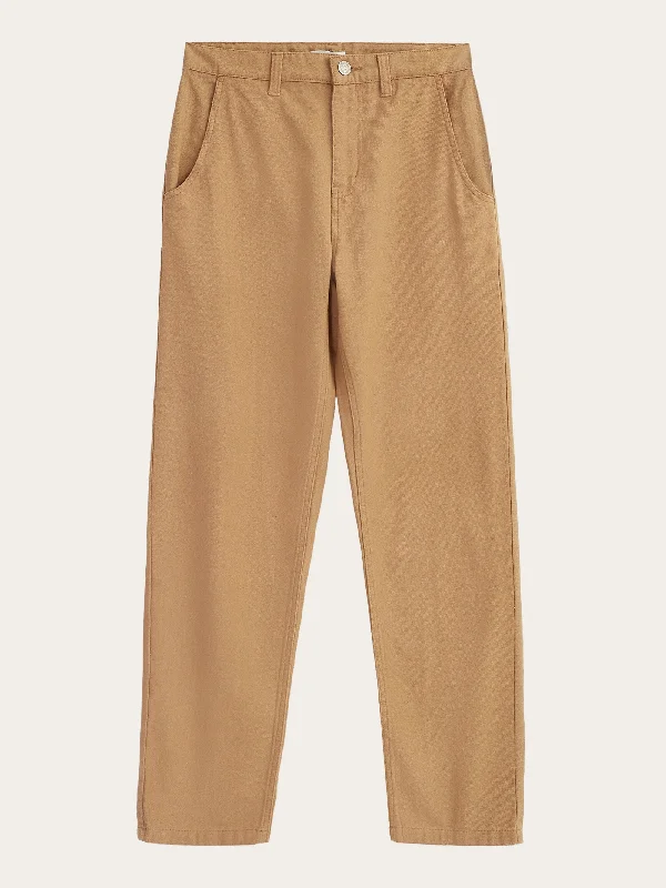 Cropped Women's Corduroy Pants in Autumn ColorsCALLA tapered canvas pant - Kelp melange Cropped Women's Corduroy Pants in Autumn ColorsCALLA tapered canvas pant - Kelp melange