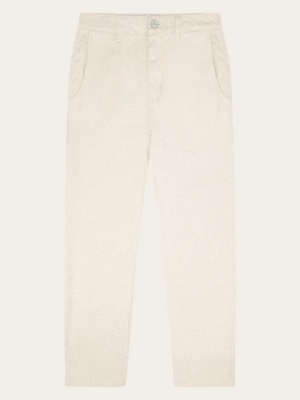 Flare Leg Women's Satin Trousers for a Glamorous Night OutCALLA tapered mid-rise twill workwear pants - GOTS/Vegan - Egret Flare Leg Women's Satin Trousers for a Glamorous Night OutCALLA tapered mid-rise twill workwear pants - GOTS/Vegan - Egret