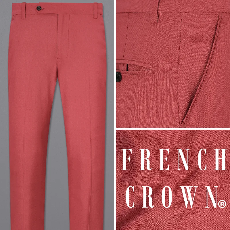 Ankle - Length Women's Printed Joggers for TravelingChestnut Red Pant