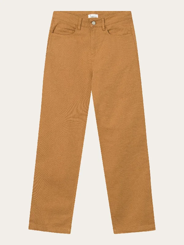 Women's Straight - Leg Linen Pants for a Breezy Summer LookCHLOE barrel high-rise twill 5-pocket pants - Brown Sugar Women's Straight - Leg Linen Pants for a Breezy Summer LookCHLOE barrel high-rise twill 5-pocket pants - Brown Sugar