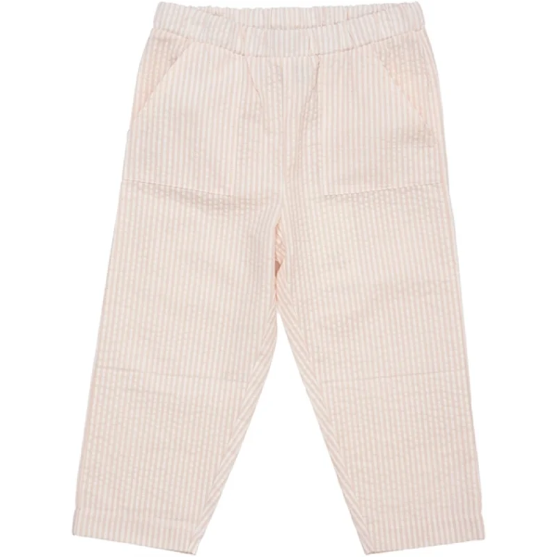 Women's Straight - Leg Linen Pants for a Breezy Summer LookCopenhagen Colors Dusty Rose W Cream Stripe Seersucker Pants Women's Straight - Leg Linen Pants for a Breezy Summer LookCopenhagen Colors Dusty Rose W Cream Stripe Seersucker Pants