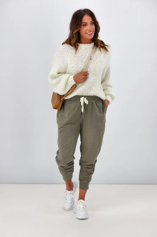 Plus Size Women's Plaid Tight Trousers in Multicolor for a Stylish and Classic LookElm Wash Out Lounge Pant Khaki Plus Size Women's Plaid Tight Trousers in Multicolor for a Stylish and Classic LookElm Wash Out Lounge Pant Khaki