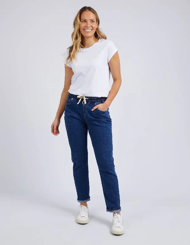 Women's High - Waisted Tight Trousers with Side Slits in Beige for a Trendy LookFoxwood Juliette Jogger Jean Blue Women's High - Waisted Tight Trousers with Side Slits in Beige for a Trendy LookFoxwood Juliette Jogger Jean Blue