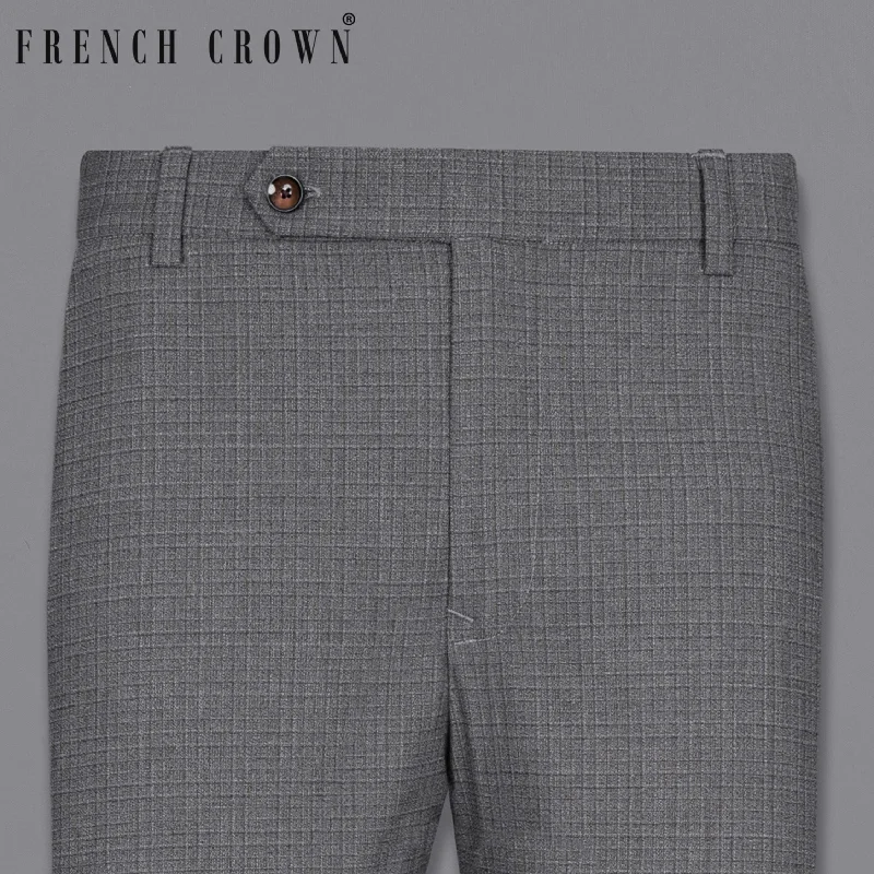 Cropped Women's Corduroy Pants in Autumn ColorsFuscous Gray Chequered Wool Rich Pant Cropped Women's Corduroy Pants in Autumn ColorsFuscous Gray Chequered Wool Rich Pant