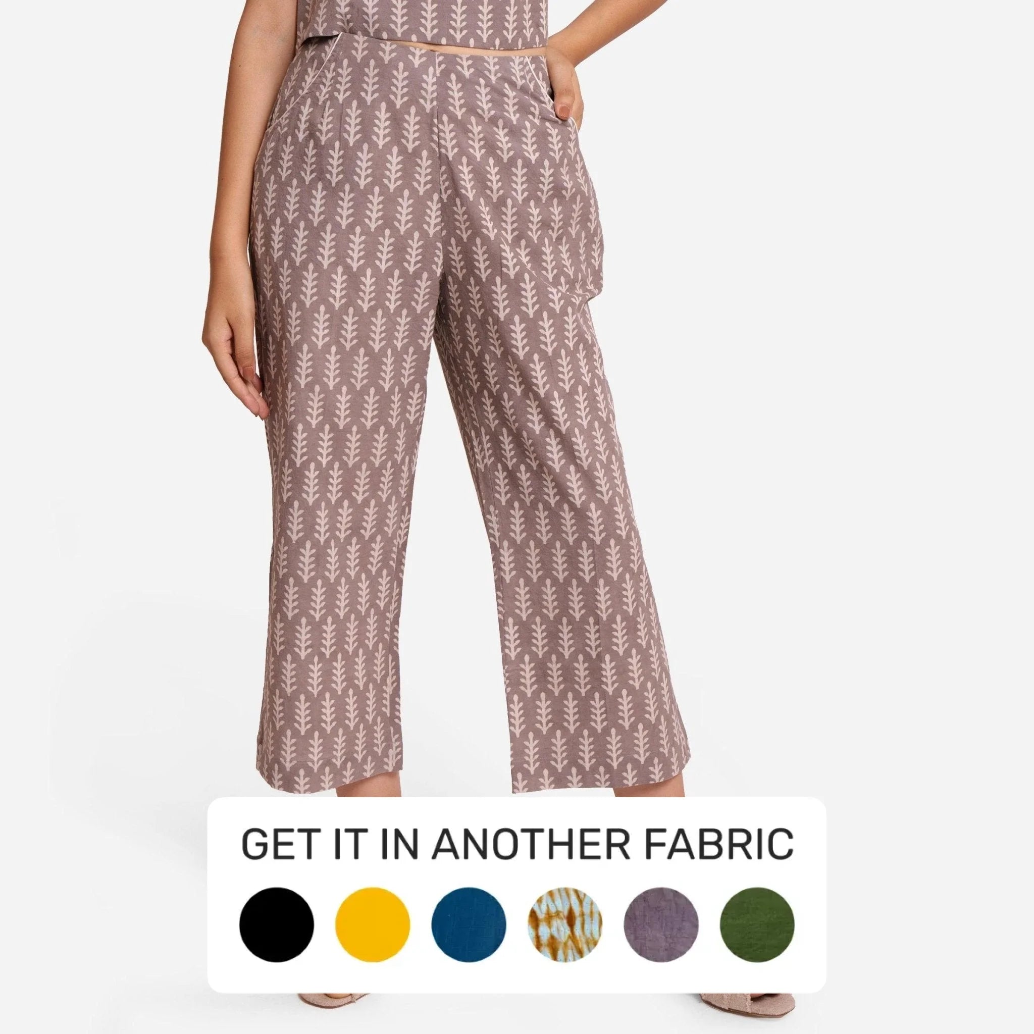 Flare Leg Women's Satin Trousers for a Glamorous Night OutGrey Dabu Block Printed Mid-Rise Cotton Culottes Flare Leg Women's Satin Trousers for a Glamorous Night OutGrey Dabu Block Printed Mid-Rise Cotton Culottes