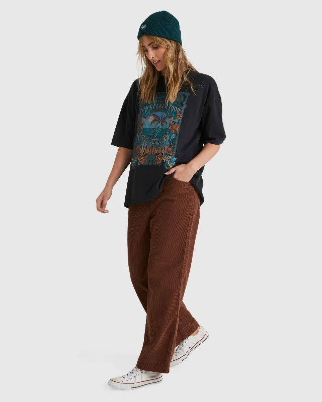 Straight - Leg Women's Vegan Leather Pants for a Chic LookGROOVE ON PANT