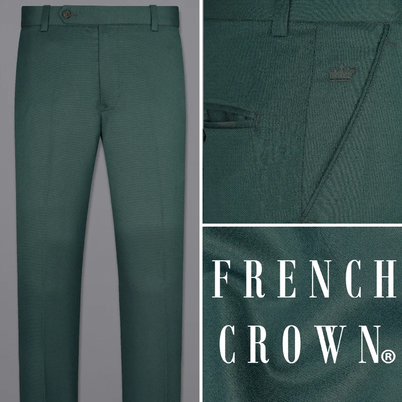 Bootcut Style Women's Stretch Denim Jeans in Dark WashHunter Green Formal Pant