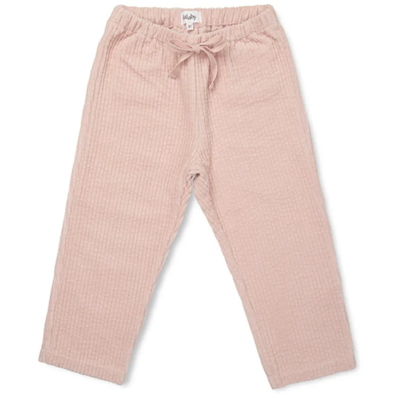Plus Size Women's Drawstring - Waist Loungewear Pants in Soft FabricsLalaby Barely Pink Charlie Trousers Plus Size Women's Drawstring - Waist Loungewear Pants in Soft FabricsLalaby Barely Pink Charlie Trousers