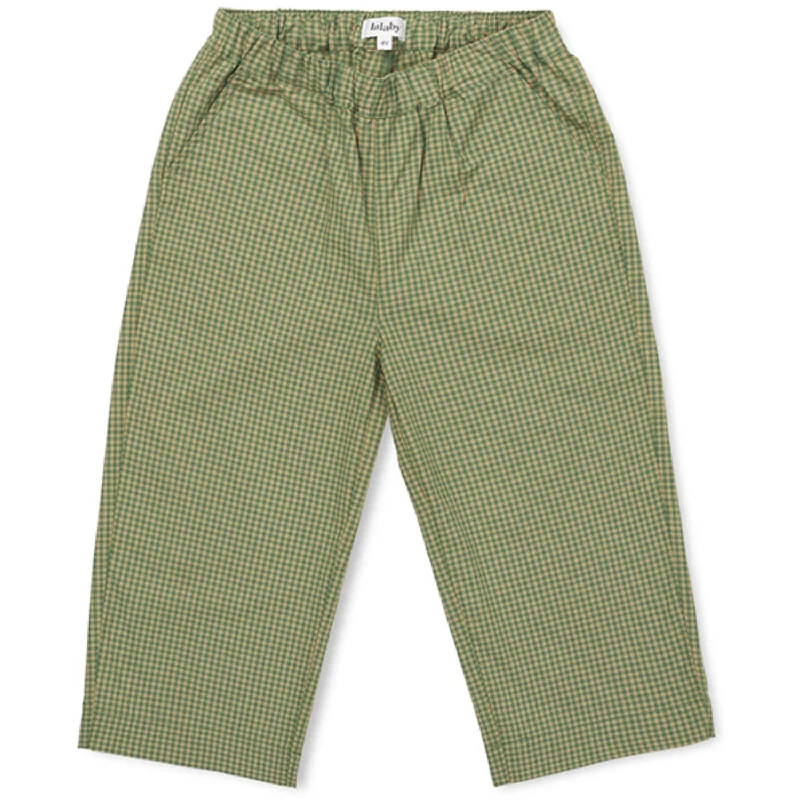 Plus Size Women's Elastic - Waist Culottes in Earth TonesLalaby Green Check Frankie Pants Plus Size Women's Elastic - Waist Culottes in Earth TonesLalaby Green Check Frankie Pants