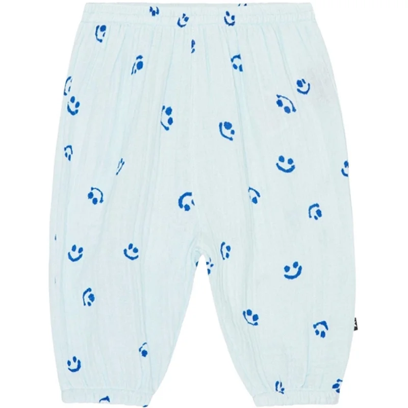 Tapered Leg Women's Wool Blend Trousers for WinterMolo Aquarelle Smile Serene Pants