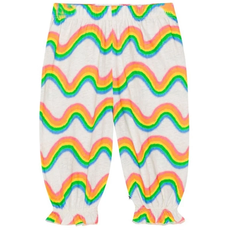Cigarette Style Women's Printed Linen Blend Pants for Casual DaysMolo Rainbow Mini Selena Pants Cigarette Style Women's Printed Linen Blend Pants for Casual DaysMolo Rainbow Mini Selena Pants