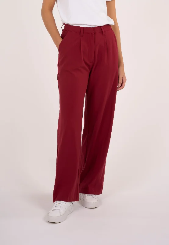 Plus Size Women's Elastic - Waist Culottes in Earth TonesPOSEY loose pant - Rhubarb