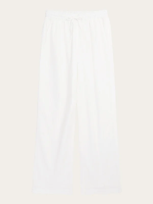 Cropped Women's Corduroy Pants in Autumn ColorsPOSEY wide mid-rise stripe structure pants - GOTS/Vegan - Egret Cropped Women's Corduroy Pants in Autumn ColorsPOSEY wide mid-rise stripe structure pants - GOTS/Vegan - Egret