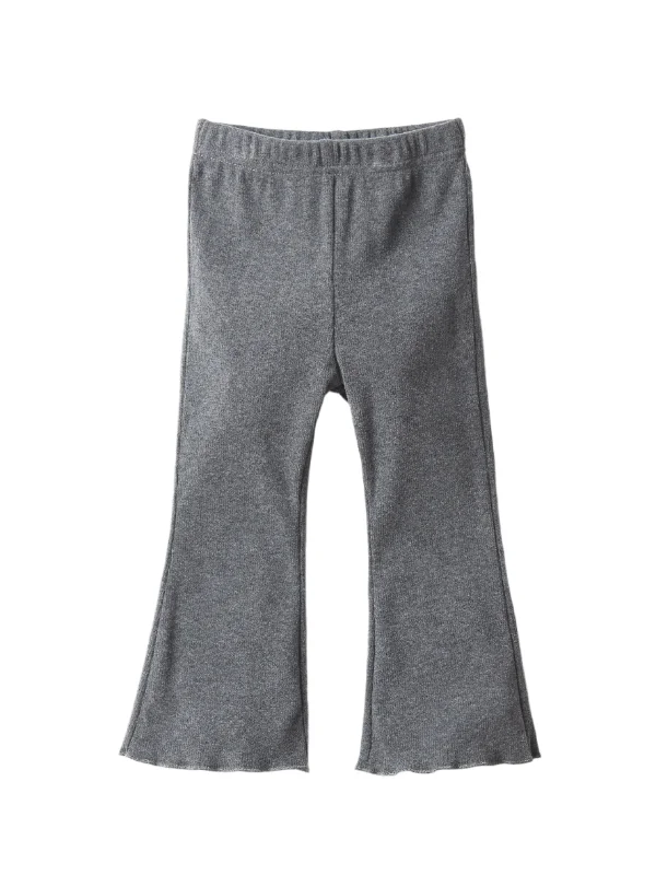 Wide - Leg Women's Chiffon Palazzo Pants for a Flowy AppealRibbed Flare Pant - Heathered Charcoal Wide - Leg Women's Chiffon Palazzo Pants for a Flowy AppealRibbed Flare Pant - Heathered Charcoal
