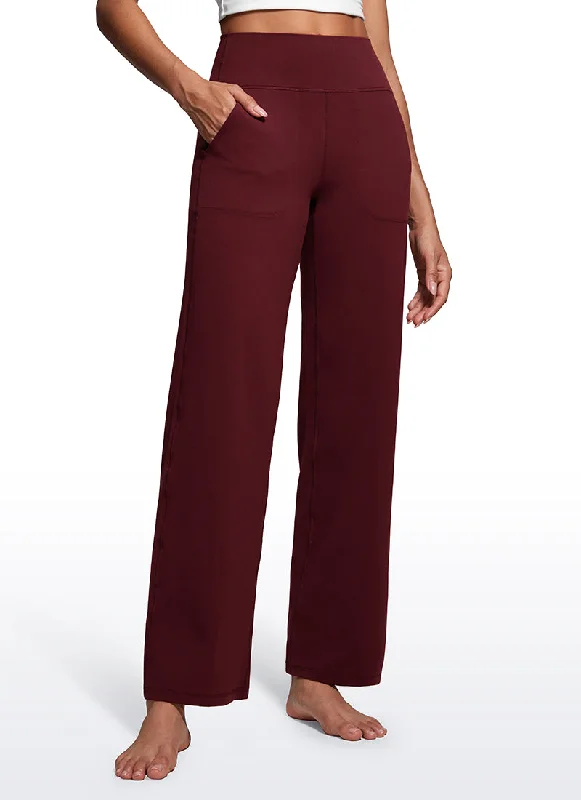Flare Leg Women's Satin Trousers for a Glamorous Night OutButterluxe High Waist Wide Leg Pants 31'' Flare Leg Women's Satin Trousers for a Glamorous Night OutButterluxe High Waist Wide Leg Pants 31''