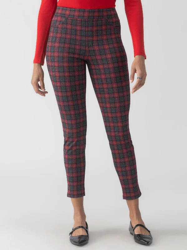 High - Waisted Women's Leather Tight Trousers in Black for a Rock - Chic LookRunway Semi High Rise Legging Mars Red Check High - Waisted Women's Leather Tight Trousers in Black for a Rock - Chic LookRunway Semi High Rise Legging Mars Red Check