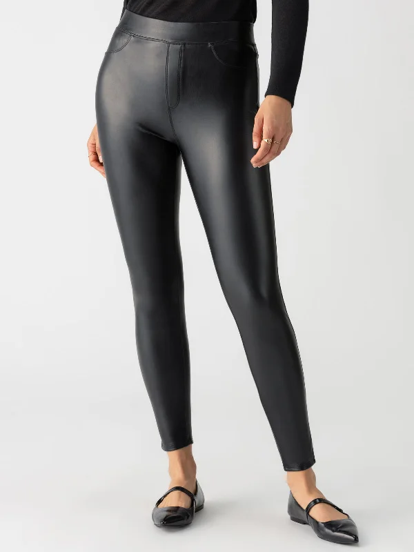 Women's Tight Trousers with Mesh Panels in Black for a Sexy and Modern AppearanceRunway Semi High Rise Legging Slick Black Women's Tight Trousers with Mesh Panels in Black for a Sexy and Modern AppearanceRunway Semi High Rise Legging Slick Black