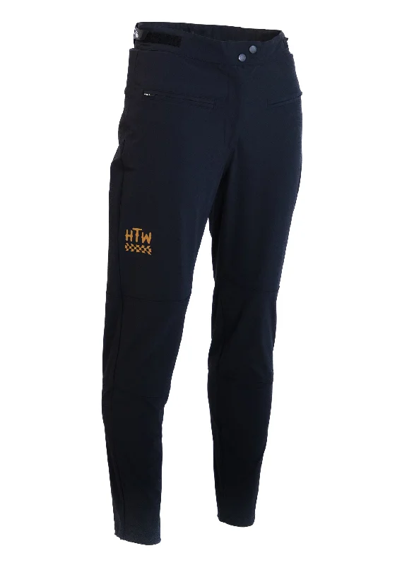 Bootcut Style Women's Stretch Denim Jeans in Dark Wash"Shred" MTB Pant Jet Black