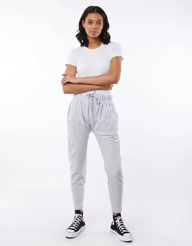 Plus Size Women's Printed Tight Trousers in Floral Patterns for a Spring - Inspired OutfitSilent Theory Flow Pant Grey Marle Plus Size Women's Printed Tight Trousers in Floral Patterns for a Spring - Inspired OutfitSilent Theory Flow Pant Grey Marle