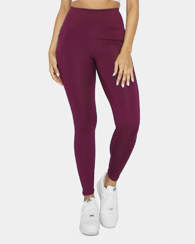 Plus Size Women's Plaid Tight Trousers in Multicolor for a Stylish and Classic LookThermal Warm Leggings - Mulberry Plus Size Women's Plaid Tight Trousers in Multicolor for a Stylish and Classic LookThermal Warm Leggings - Mulberry