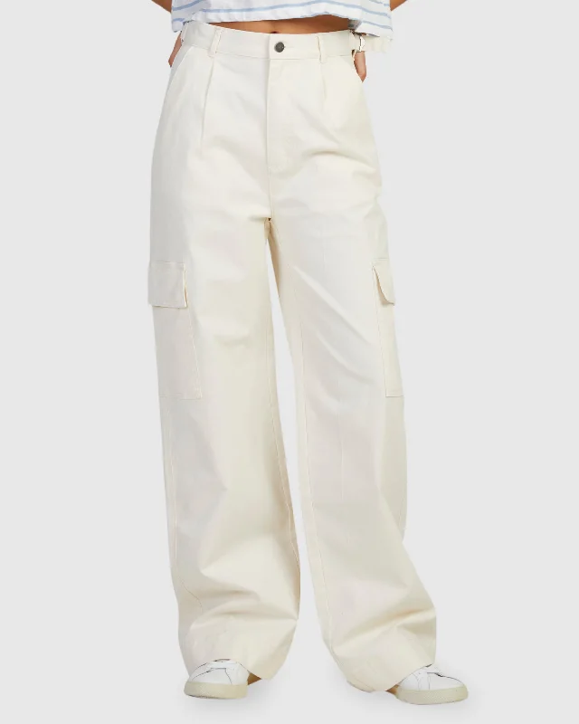 Plus Size Women's Pleated Front Dress Pants for Office WearTWILL CARGO PANT