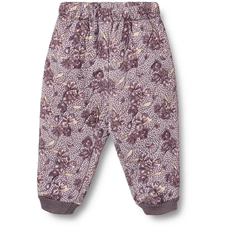 Ankle - Length Women's Printed Joggers for TravelingWheat Lilac Tulips Thermo Pants Alex Ankle - Length Women's Printed Joggers for TravelingWheat Lilac Tulips Thermo Pants Alex