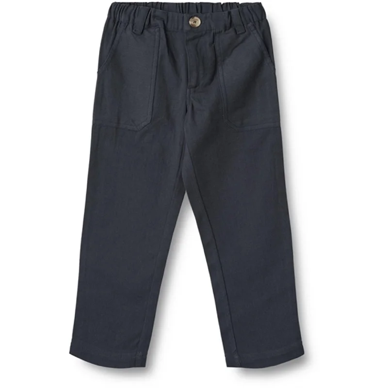 Wide - Leg Women's Chiffon Palazzo Pants for a Flowy AppealWheat Navy Pants Egon
