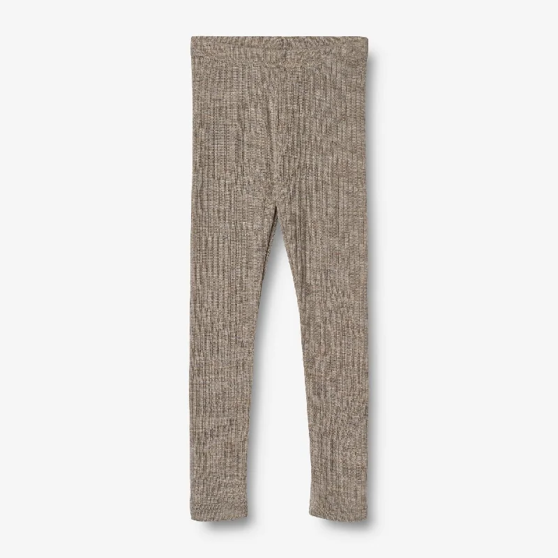 Women's Fleece - Lined Tight Trousers in Dark Blue for Warmth in Cold WeatherWool Silk Leggings Agi - khaki melange Women's Fleece - Lined Tight Trousers in Dark Blue for Warmth in Cold WeatherWool Silk Leggings Agi - khaki melange