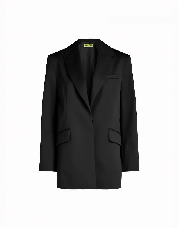 Plus Size Women's Faux Fur - Trimmed Blazers in Black for a Luxurious LookClarens Blazer In Black Plus Size Women's Faux Fur - Trimmed Blazers in Black for a Luxurious LookClarens Blazer In Black