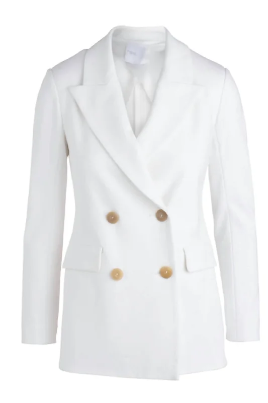 Single - Breasted Women's Corduroy Blazers in Mustard Yellow for an Autumn VibeDouble Breasted Peak Lapel Jacket In White Single - Breasted Women's Corduroy Blazers in Mustard Yellow for an Autumn VibeDouble Breasted Peak Lapel Jacket In White
