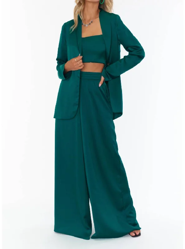 Women's Belted Blazers in Camel Color for a Sophisticated OutfitFelix Blazer In Emerald Luxe Women's Belted Blazers in Camel Color for a Sophisticated OutfitFelix Blazer In Emerald Luxe