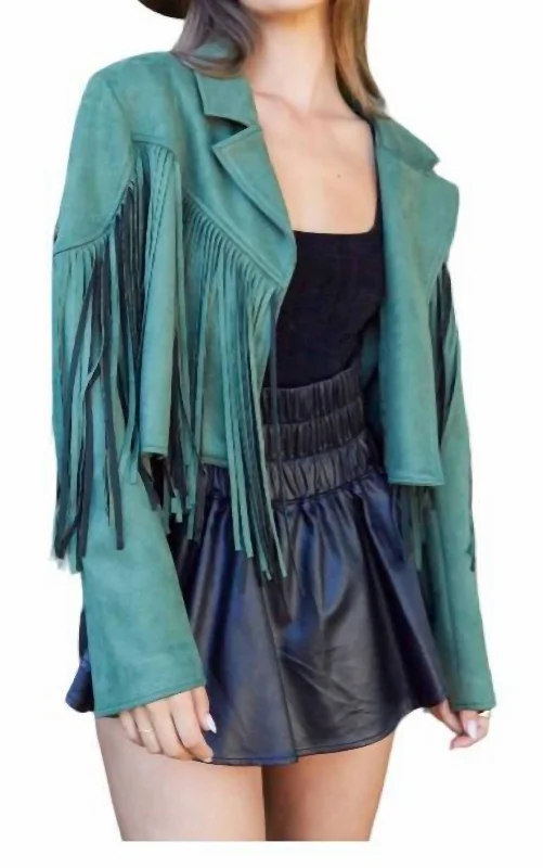Oversized Women's Checkered Blazers in Black and White for a Trendy StyleFringe Suede Jacket In Olive Oversized Women's Checkered Blazers in Black and White for a Trendy StyleFringe Suede Jacket In Olive