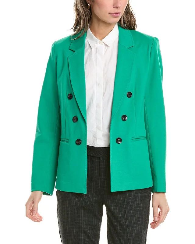 Plus Size Women's Embroidered Blazers in Floral Patterns for a Feminine TouchJones New York Double-Breasted Jacket Plus Size Women's Embroidered Blazers in Floral Patterns for a Feminine TouchJones New York Double-Breasted Jacket