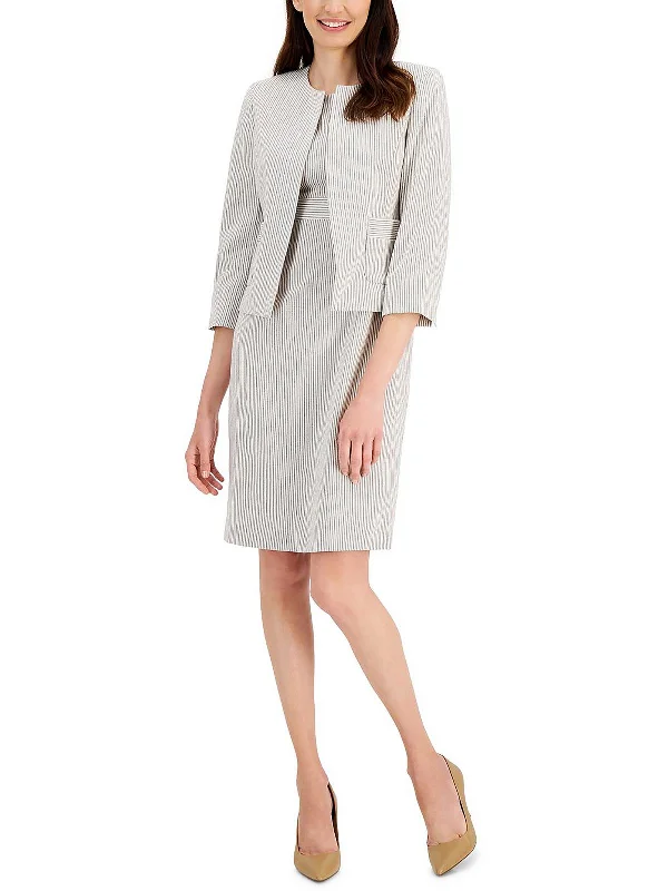 Women's Longline Linen Blazers in Pastel Colors for Summer EventsPetites Womens Collarless Business Open-Front Blazer Women's Longline Linen Blazers in Pastel Colors for Summer EventsPetites Womens Collarless Business Open-Front Blazer