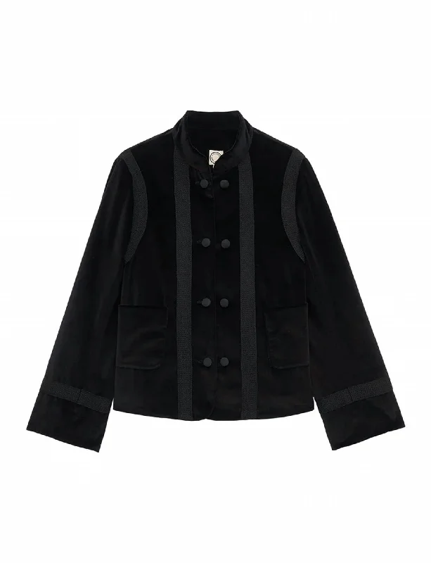 Plus Size Women's Sequin - Embellished Blazers in Silver for a Glamorous PartyPhoebe Velvet Jacket In Black Plus Size Women's Sequin - Embellished Blazers in Silver for a Glamorous PartyPhoebe Velvet Jacket In Black